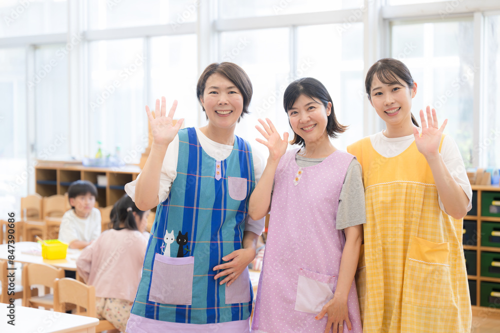 保育園での研修風景